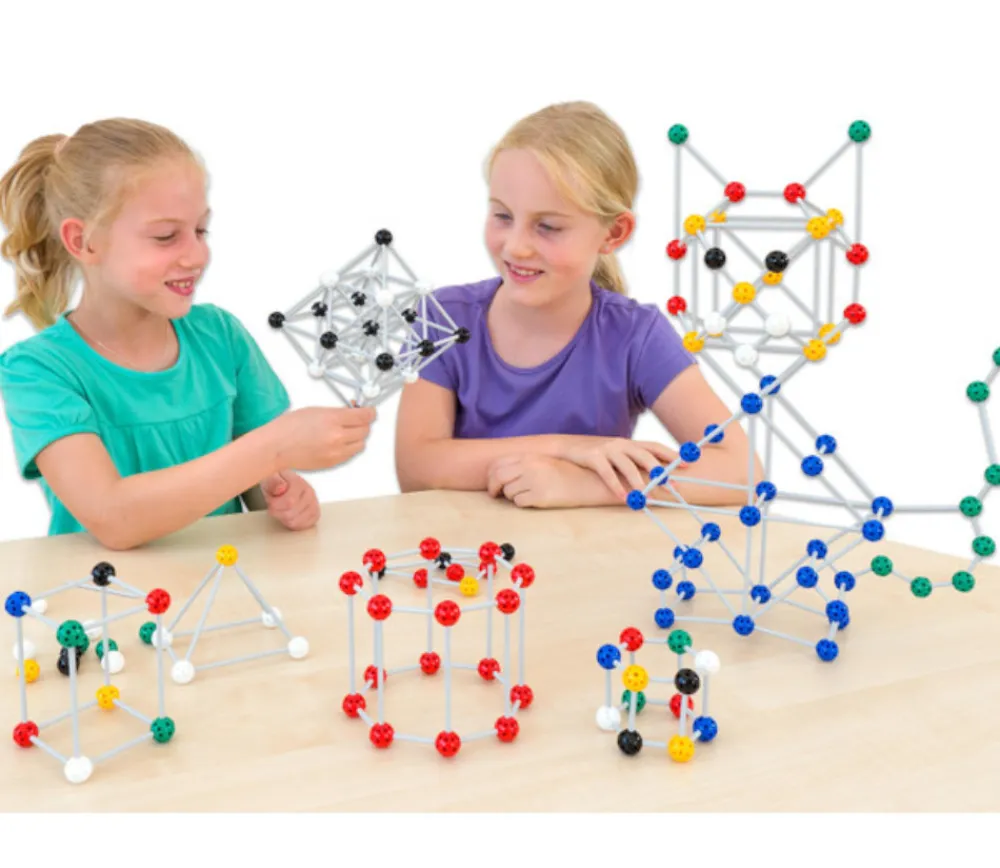 Tout Pour le Jeu Géométrie espace 360 pièces - jeu assemblage boules et de tiges à emboîter