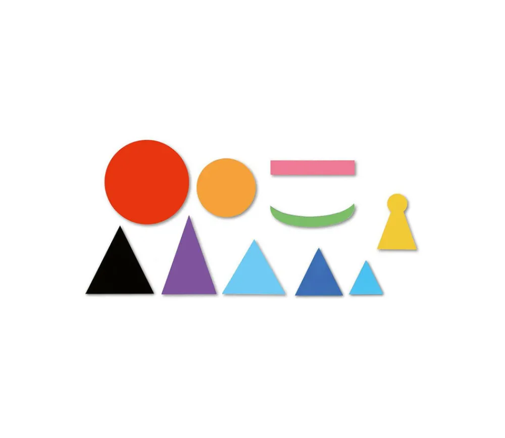 Tout Pour le Jeu Grammaire 2 Montessori 50 symboles magnétiques (10 formes)