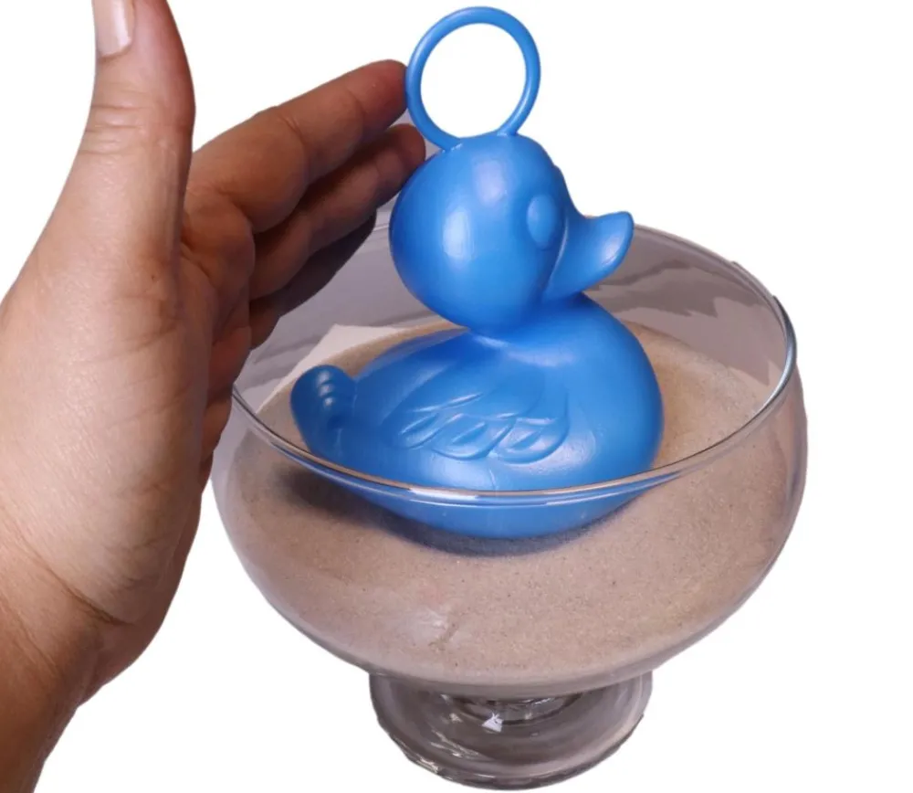 Tout Pour le Jeu Grand Canard 15 cm bleu flottant pour jeu de pêche bec fermé - à l'unité