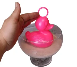 Tout Pour le Jeu Grand Canard 15 cm rose pour jeu de pêche bec fermé - à l'unité