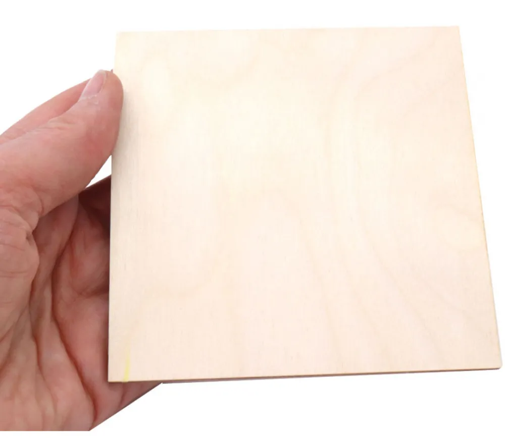 Tout Pour le Jeu Grand carré en bois 10 x 10 cm CP brut