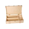 Tout Pour le Jeu Grand coffret bois 37.5 x 22.4 x 11 cm avec charnières - coins métal