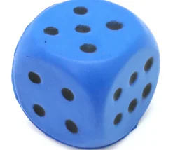Tout Pour le Jeu Grand dé 4 cm mousse compacte pour jeu (couleur au hasard)