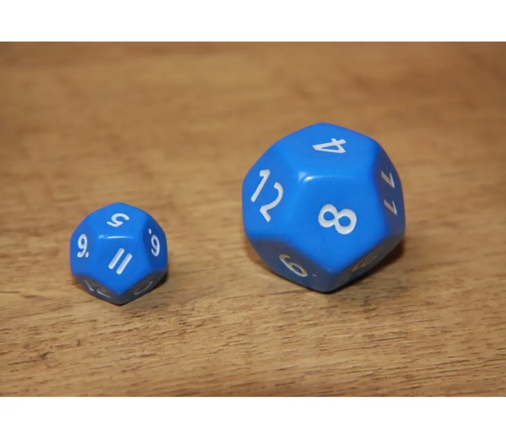 Tout Pour le Jeu Grand dé à jouer 12 faces dodécaèdre jumbo à l'unité (couleur mise au hasard)
