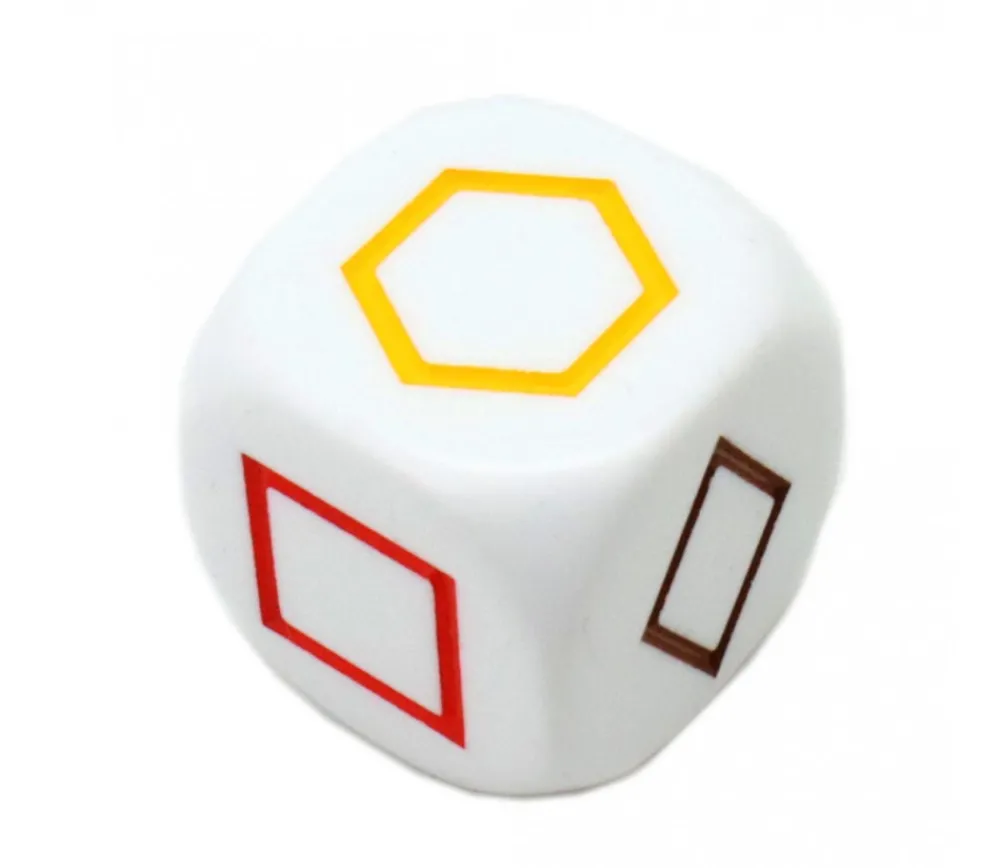 Tout Pour le Jeu Grand dé à jouer formes géométriques couleurs