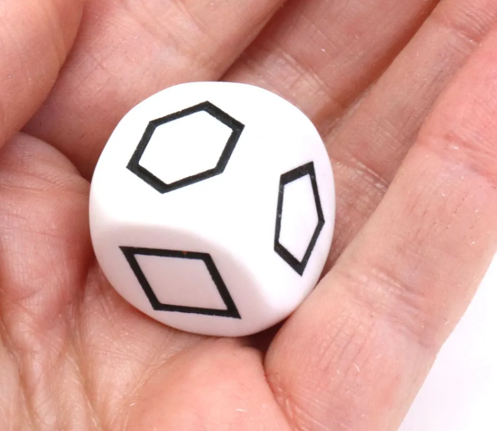 Tout Pour le Jeu Grand dé à jouer formes géométriques noir