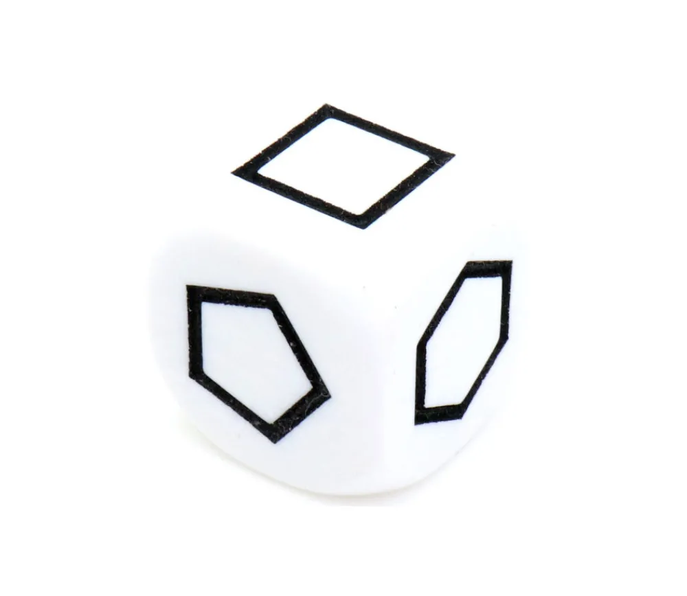 Tout Pour le Jeu Grand dé à jouer formes géométriques noir