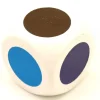 Tout Pour le Jeu Grand Dé 30 mm 6 points couleurs brun rouge jaune bleu rose et violet