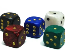Tout Pour le Jeu Grand Dé 36 mm nacré très lisible pour jeux à l'unité (couleur au hasard)