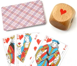 Tout Pour le Jeu Grand Dé belote bois 4.1 cm atout symbole des cartes