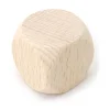 Tout Pour le Jeu Grand dé vierge 3 cm en bois naturel 30 mm neutre
