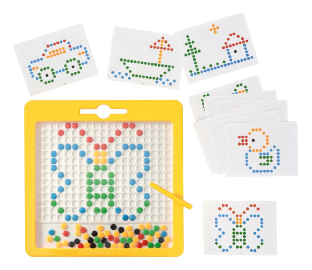 Tout Pour le Jeu Grand jeu magnétique multicolore avec crayon et modèles