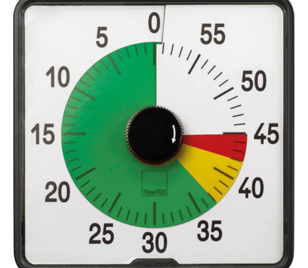 Tout Pour le Jeu Grand Minuteur décompteur cadran tricolore 20 cm