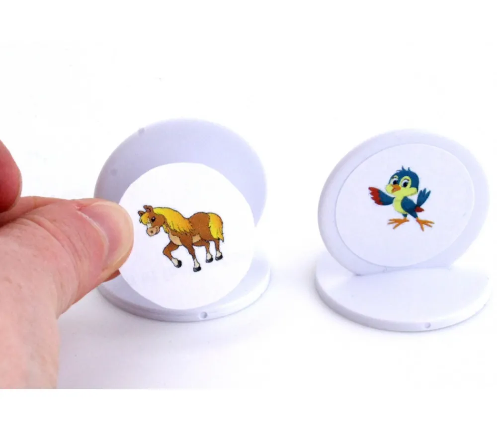 Tout Pour le Jeu Grand Pion rond à personnaliser - support blanc 38 x 38 mm