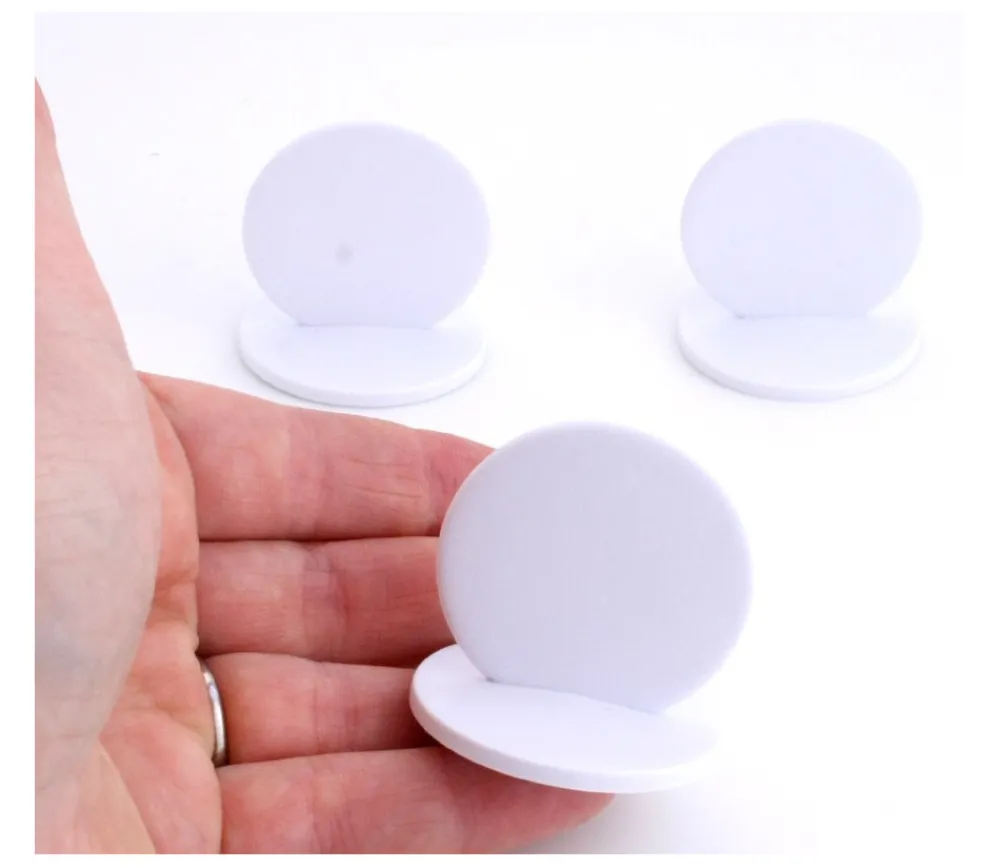 Tout Pour le Jeu Grand Pion rond à personnaliser - support blanc 38 x 38 mm