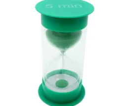 Tout Pour le Jeu Grand sablier 5 minutes très lisible - VERT - 12 cm GM