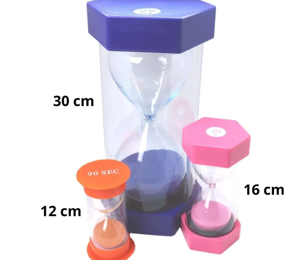 Enfant Tout Pour le Jeu Grand sablier 10 minutes très lisible - VIOLET - 12 cm GM