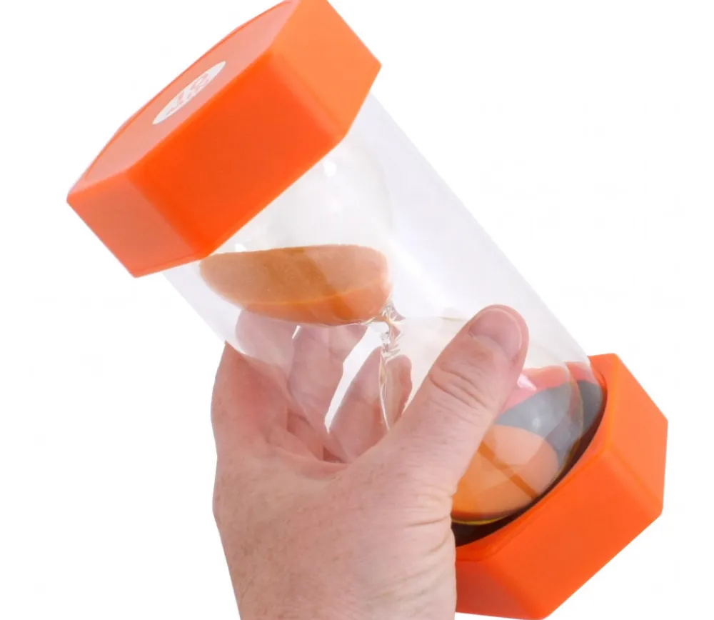 Tout Pour le Jeu Grand sablier super lisible 10 minutes - ORANGE - 16 cm MAXI