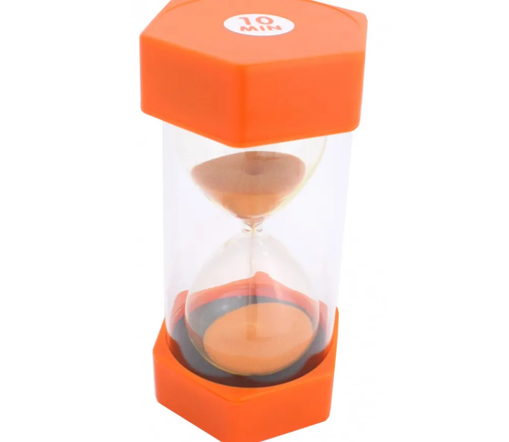 Tout Pour le Jeu Grand sablier super lisible 10 minutes - ORANGE - 16 cm MAXI