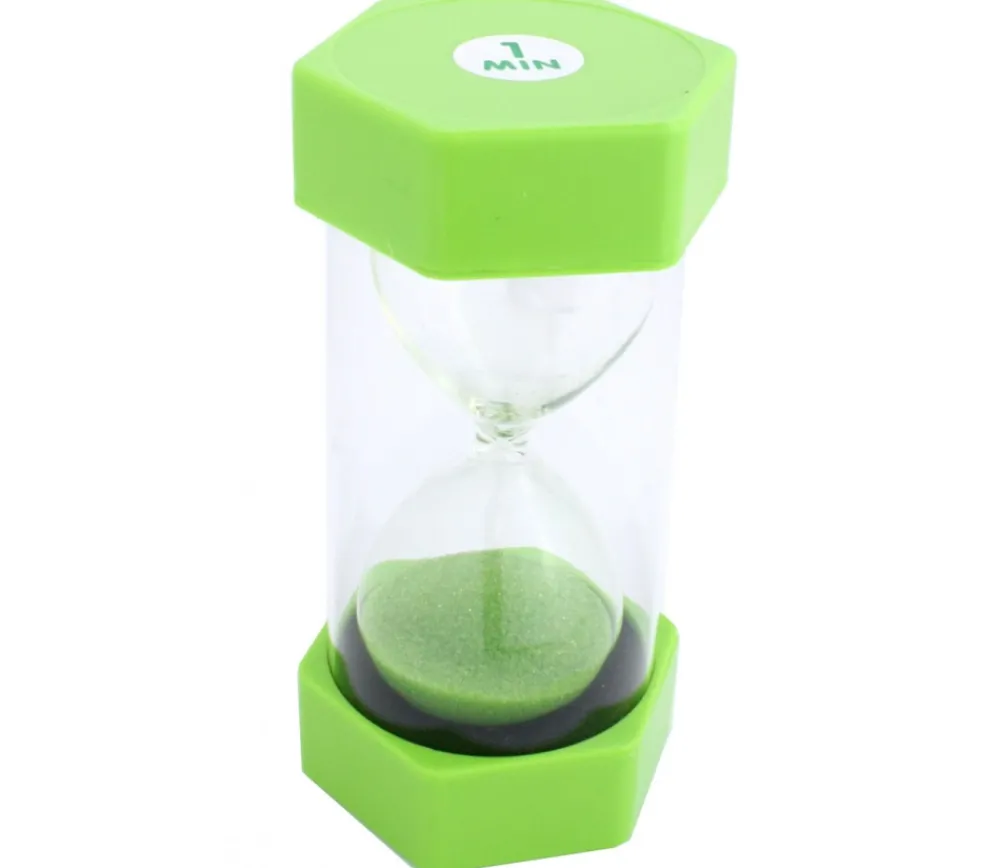 Tout Pour le Jeu Grand sablier super lisible 1 minute - VERT - 16 cm MAXI