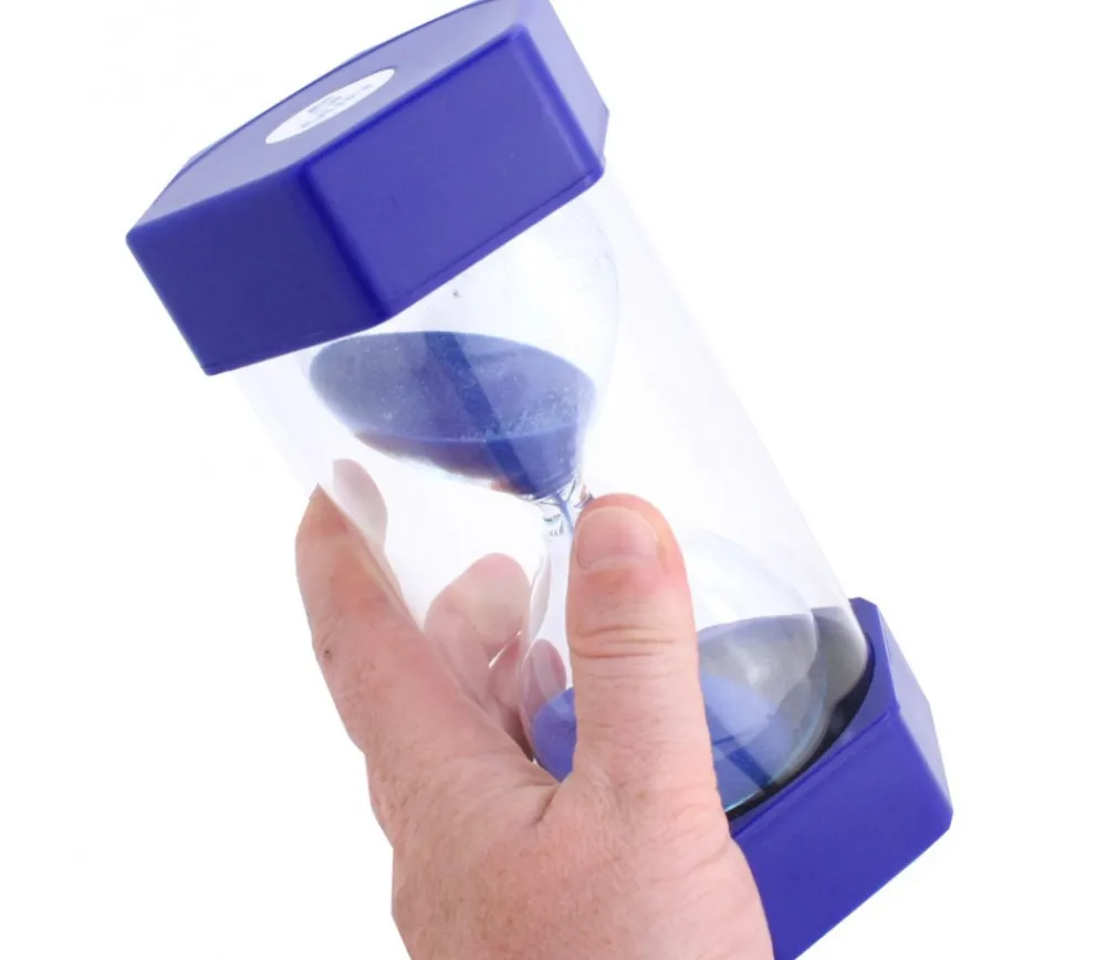 Tout Pour le Jeu Grand sablier super lisible 5 minutes - BLEU - 16 cm MAXI