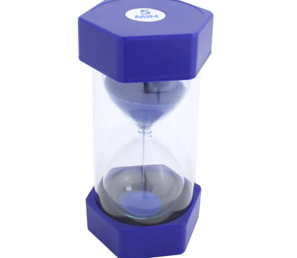Tout Pour le Jeu Grand sablier super lisible 5 minutes - BLEU - 16 cm MAXI