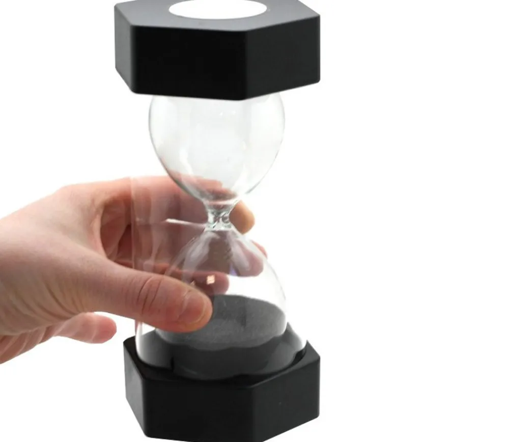 Tout Pour le Jeu Grand sablier super lisible 30 minutes - NOIR - 16 cm MAXI