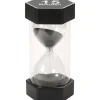 Tout Pour le Jeu Grand sablier super lisible 15 minutes - NOIR - 16 cm MAXI