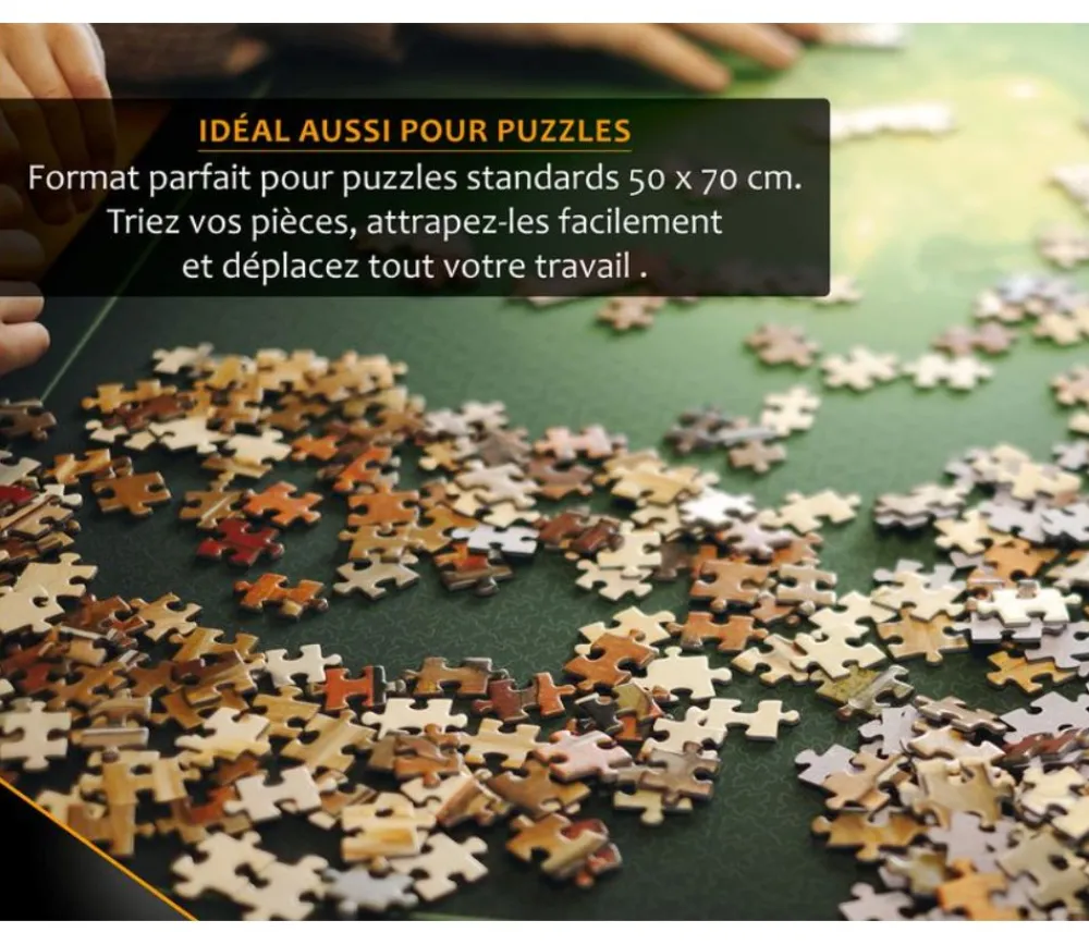 Tout Pour le Jeu Grand tapis multijeux 100 x 60 cm Vert émeraude - super qualité taille 2