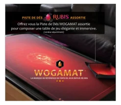 Tout Pour le Jeu Grand tapis multijeux 100 x 60 cm rouge rubis - super qualité taille 2