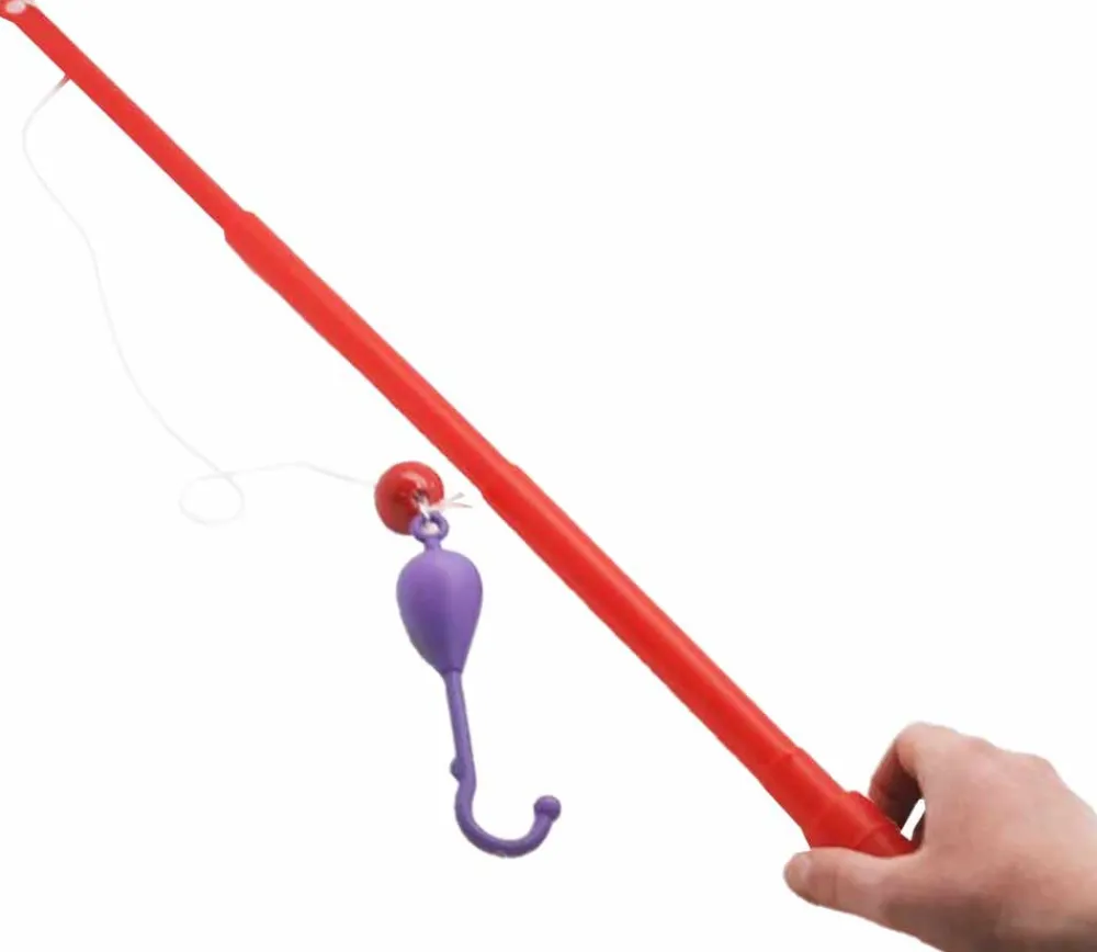 Tout Pour le Jeu Grande Canne à pêche 59 cm pour jeux pêche aux canards avec crochet