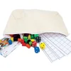 Tout Pour le Jeu Grande Pochette plate 19 x 29 cm coton trousse à personnaliser fermeture éclair