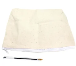 Tout Pour le Jeu Grande Pochette plate 19 x 29 cm coton trousse à personnaliser fermeture éclair