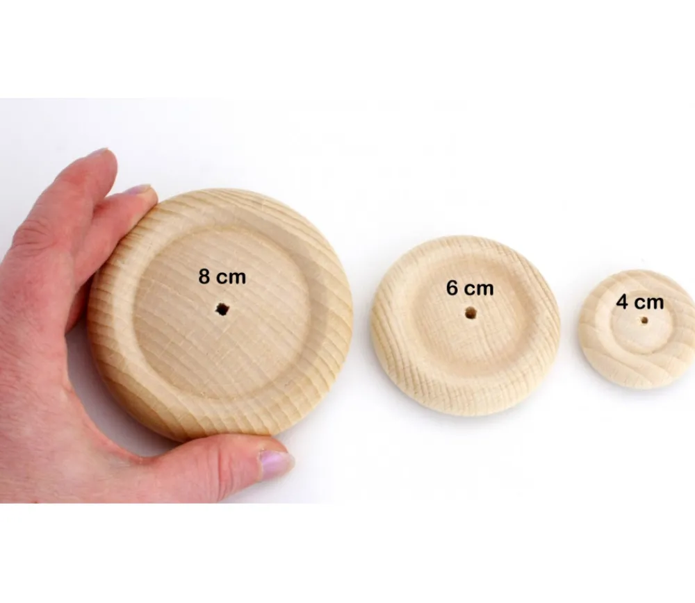 Tout Pour le Jeu Grande roue de 8 cm troué - palet 80 x 15 mm trou de 4 mm