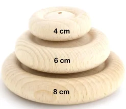 Tout Pour le Jeu Grande roue de 8 cm troué - palet 80 x 15 mm trou de 4 mm