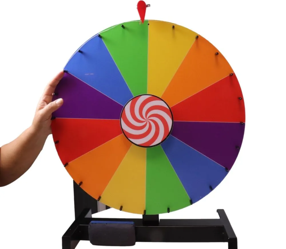 Tout Pour le Jeu Grande Roue effaçable 45 cm colorée pour jeux de loterie