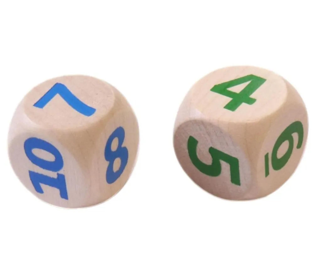Tout Pour le Jeu Gros dé chiffres 0 7 8 9 10 11 en bois 2 cm