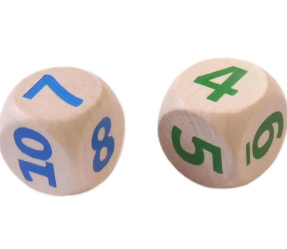 Tout Pour le Jeu Gros dé CHIFFRES 123456 en bois de 2 cm