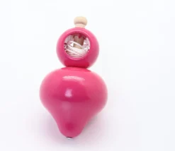 Tout Pour le Jeu Grosse toupie bois 10 cm avec lanceur ficelle