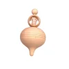 Tout Pour le Jeu Grosse toupie bois brut avec lanceur ficelle 10.7 cm