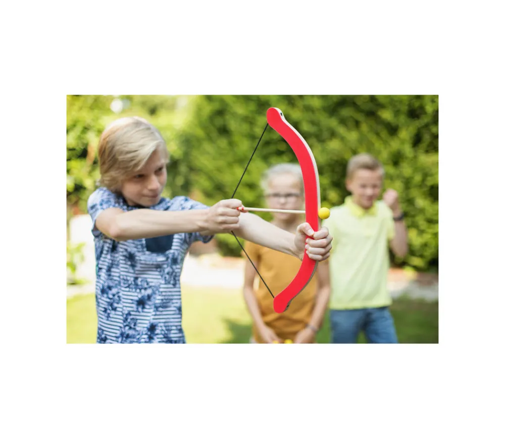 Enfant Tout Pour le Jeu Guillaume Tell : Tir à l'arc bois sécurité et pommes en bois