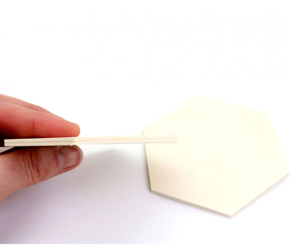 Tout Pour le Jeu Hexagone en bois 10 cm de diamètre