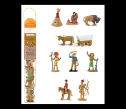 Tout Pour le Jeu Indiens et cow-boys : 11 figurines de jeu