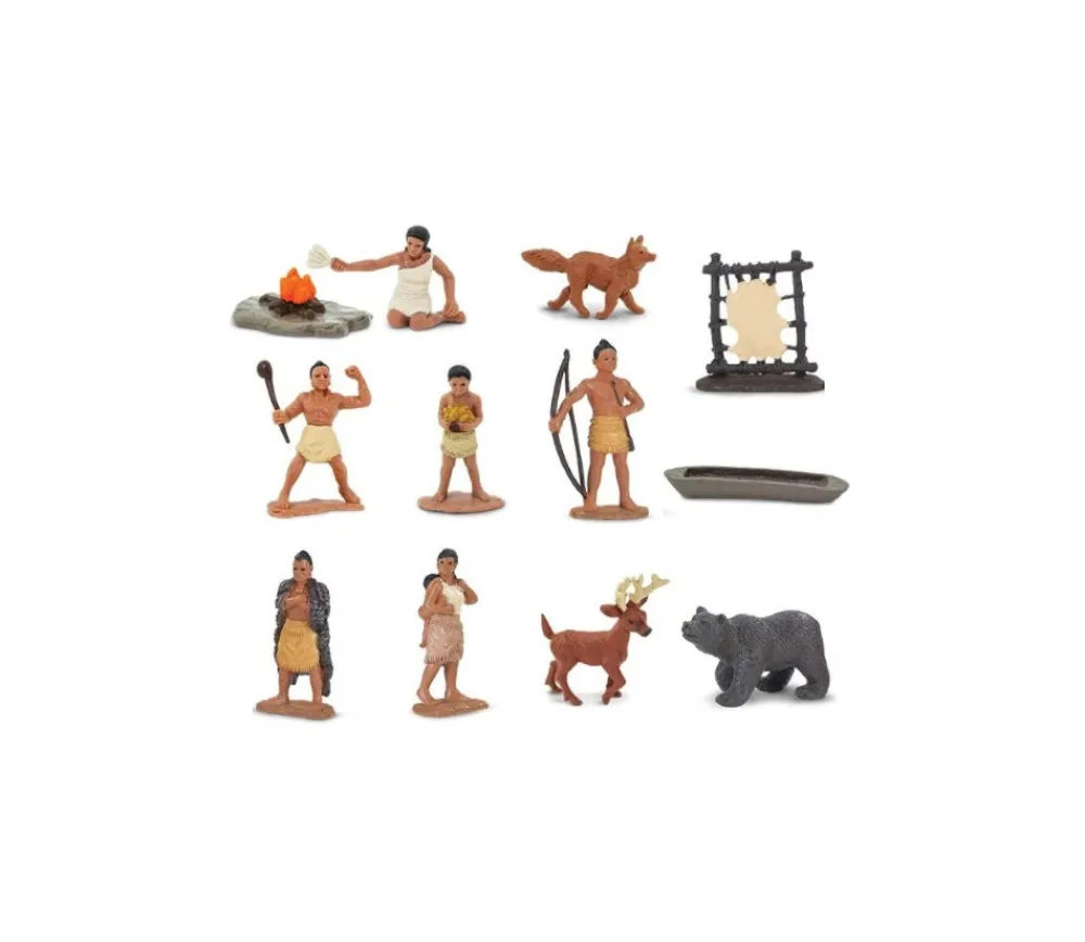 Tout Pour le Jeu Indiens Powhatans : 12 figurines de jeu