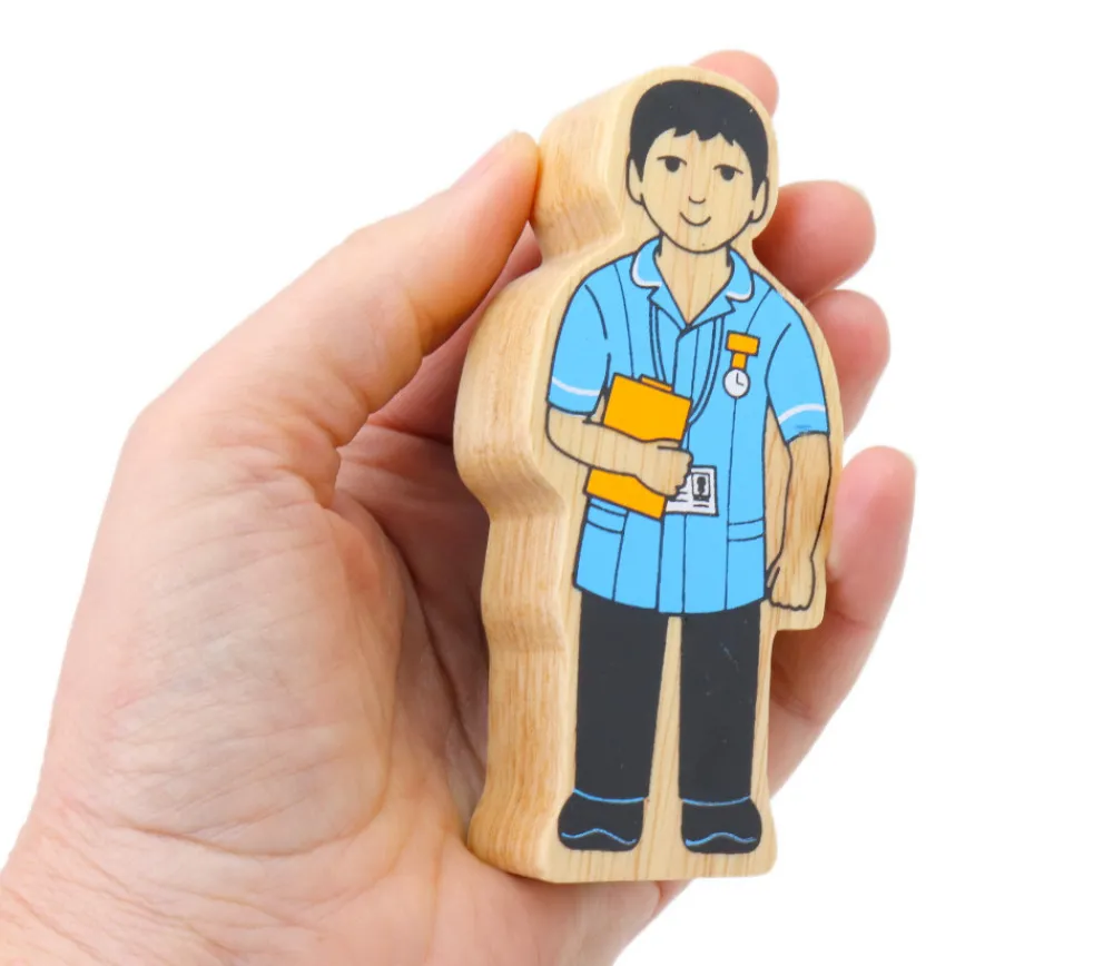 Tout Pour le Jeu Infirmier en bois 100 x 45 x 25 mm personnage jeu
