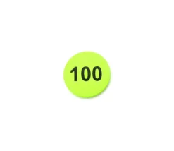 Tout Pour le Jeu Jeton bois numéro 100 rond plat de 25 x 4 mm vert clair