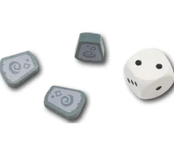 Tout Pour le Jeu Jeton de jeu pierre runique en bois - 16 x 13 x 5 mm