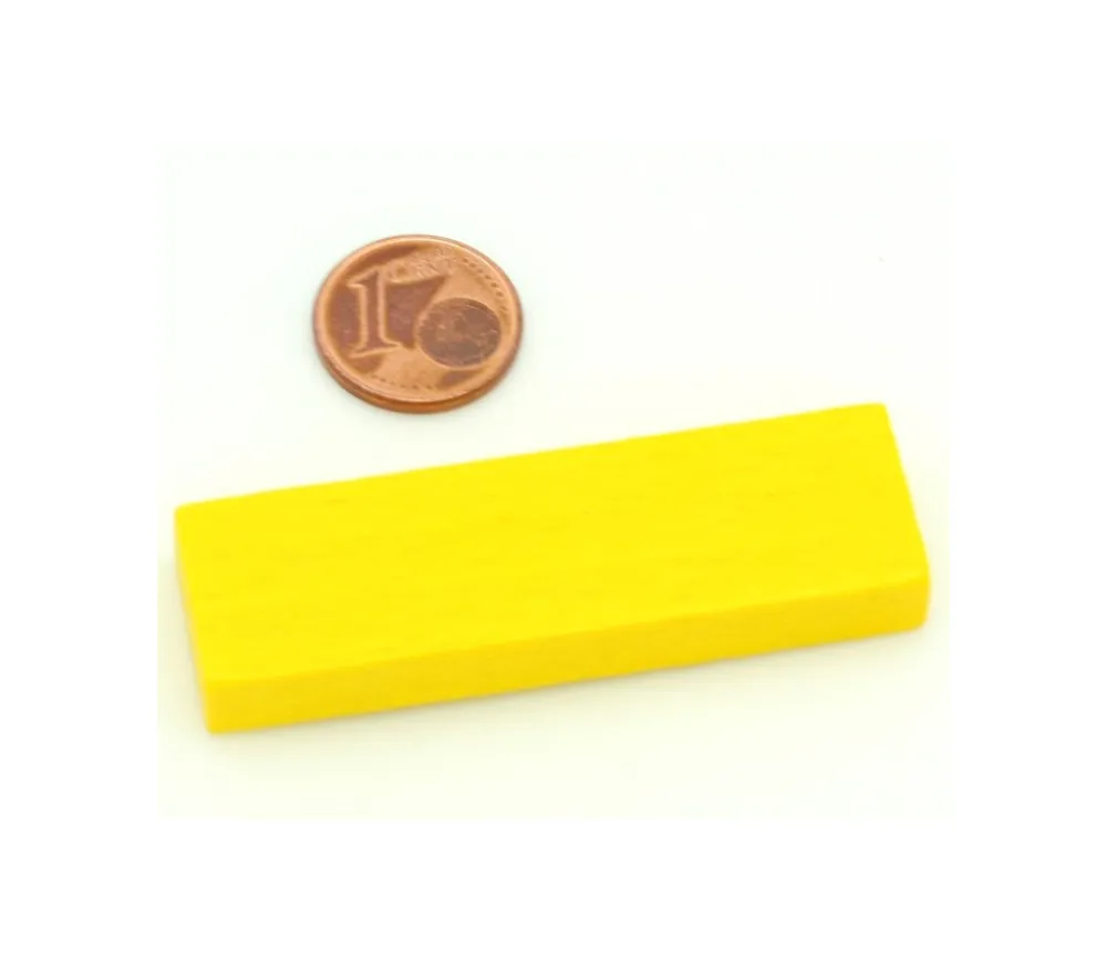 Tout Pour le Jeu Jeton en bois grand rectangle pour jeux 54 x 16 x 7 mm à l'unité