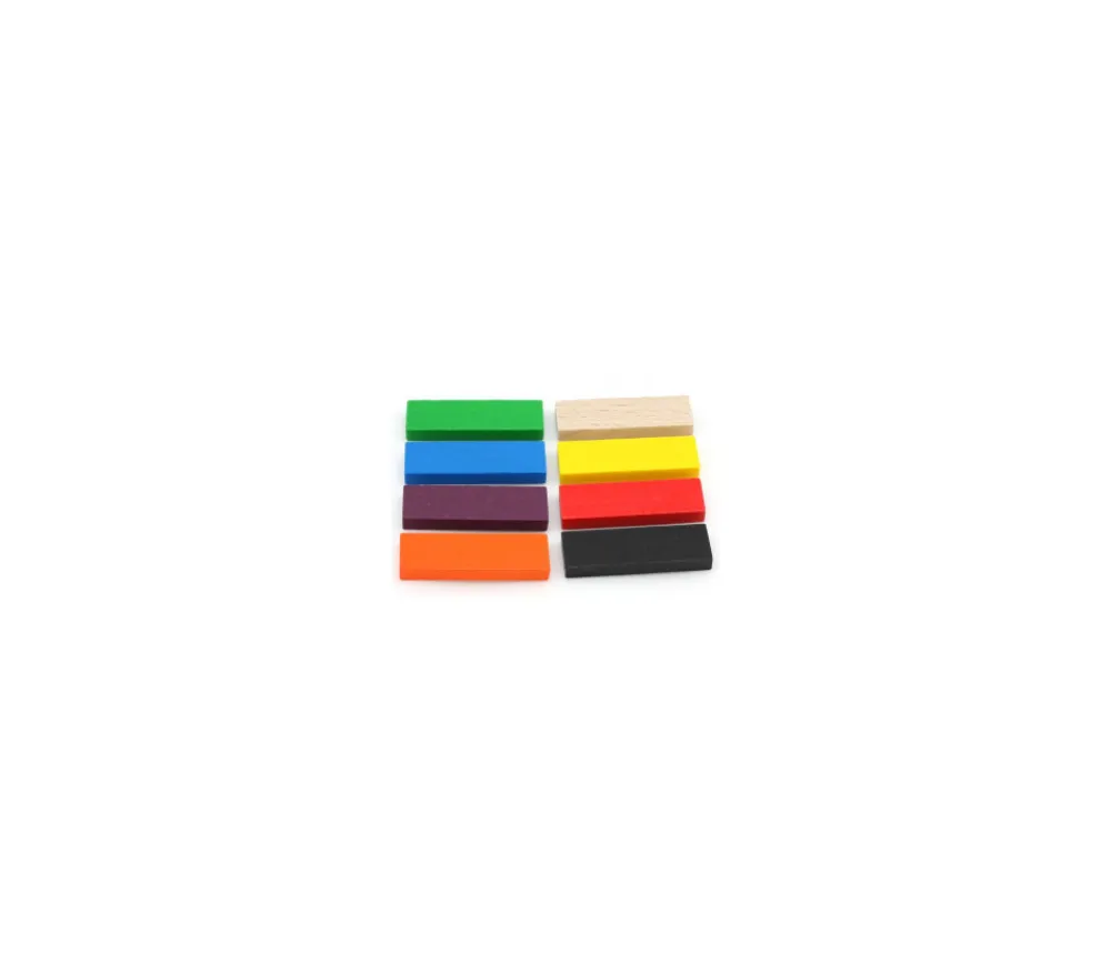 Tout Pour le Jeu Jeton en bois grand rectangle pour jeux 54 x 16 x 7 mm à l'unité