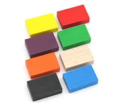 Tout Pour le Jeu Jeton en bois petit rectangle pour jeux 26 x 16 x 7 mm à l'unité
